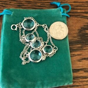 925 & Blue Crystal Necklace